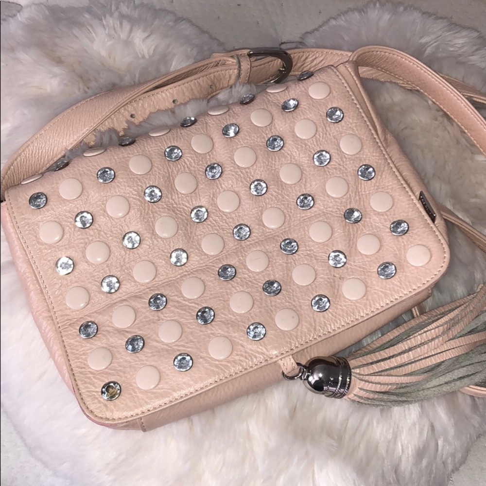 Lollipops Pink Jeweled Crossbody Bag
